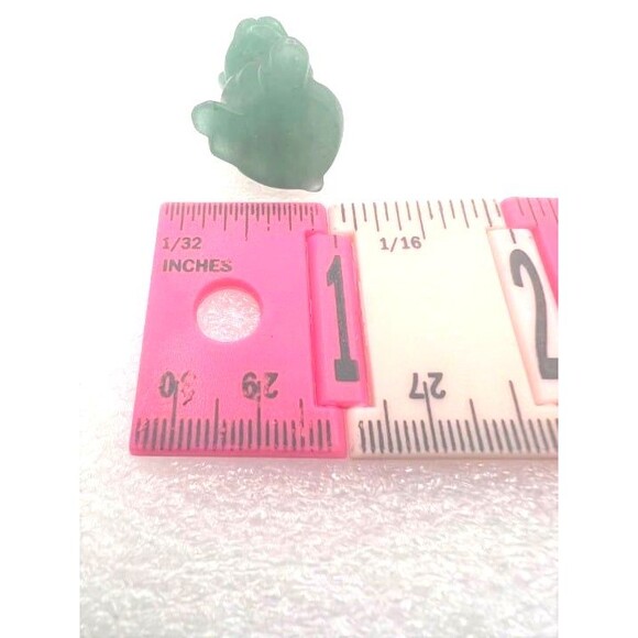 Adorable Green Fluorite Mini French Bulldog Carving - Picture 5 of 5